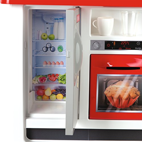 Cuisine Bon Appetit - Smoby - Rouge - 52 X 34 X 97 Cm - Module Electronique - 23 Accessoires Inclus