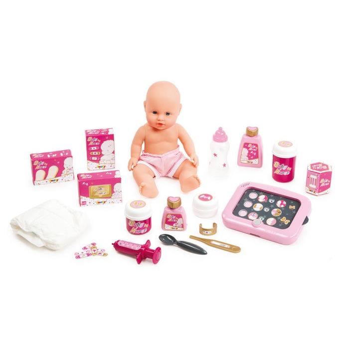 Smoby 220317 - Baby Nurse - Nursery Electronique - + 1 Poupon Et 24 Accessoires