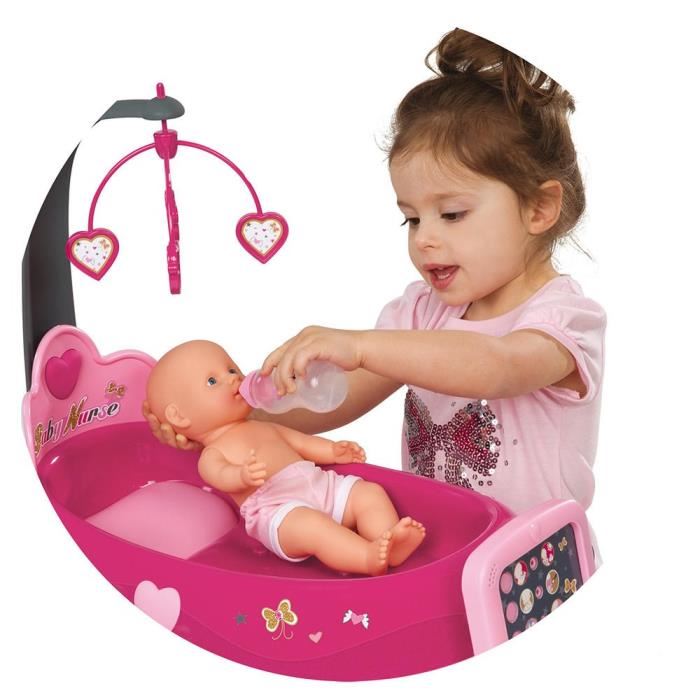 Smoby 220317 - Baby Nurse - Nursery Electronique - + 1 Poupon Et 24 Accessoires