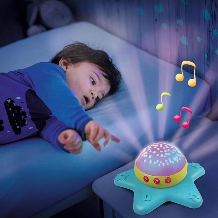 Mobile Motorise Smoby Cotoons - Etoile - 2 En 1 - 4 Sons Au Choix