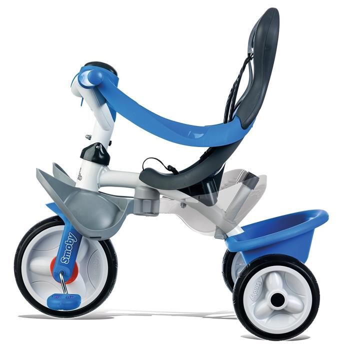 Tricycle Evolutif Smoby Baby Balade Roues Silencieuses Bleu