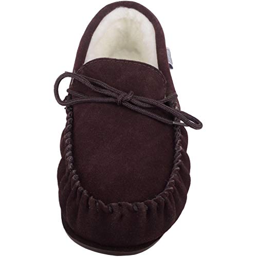 SNUGRUGS Wool Lined Suede Moccasin With ...