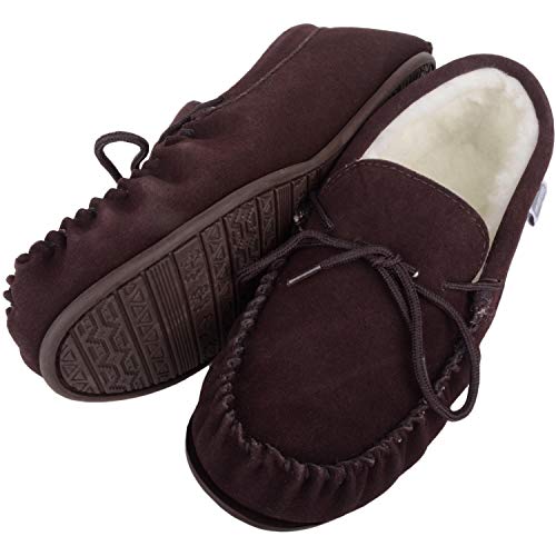 Snugrugs Wool Lined Suede Moccasin With ...