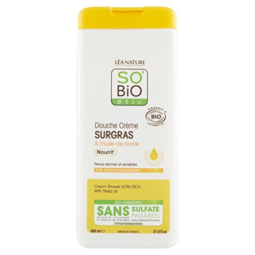Lea Nature So Bio Etic Douche Creme Surgras Beurre De Karite Biologique 650 Ml Flacon 650 Ml