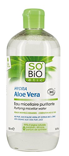 Lea Nature So Bio Etic So'bio Étic Hydra Aloe Vera Eau Micellaire Purifiante Jus D'aloe Vera Bio 500ml