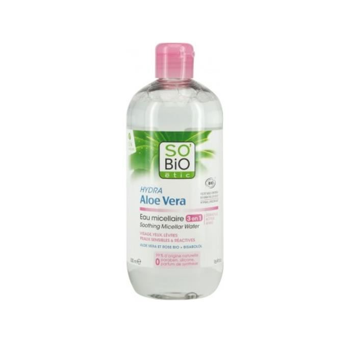 Parapharmacie En Ligne Beaute & Soins Produits De Soins Du Visage Soins Contre L'acne Et Les Imperfections Lea Nature So Bio Etic Eau Micellaire Apaisante Bio 500 Ml