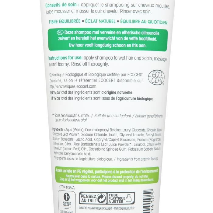 Lea Nature So Bio Etic Shampoing Cheveux Souples Biologique 250 Ml - Tube 250 Ml