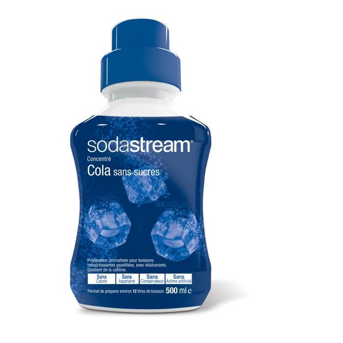 Sodastream Concentre 500 Ml Saveur Cola Sans Sucre Nouvelle Formule