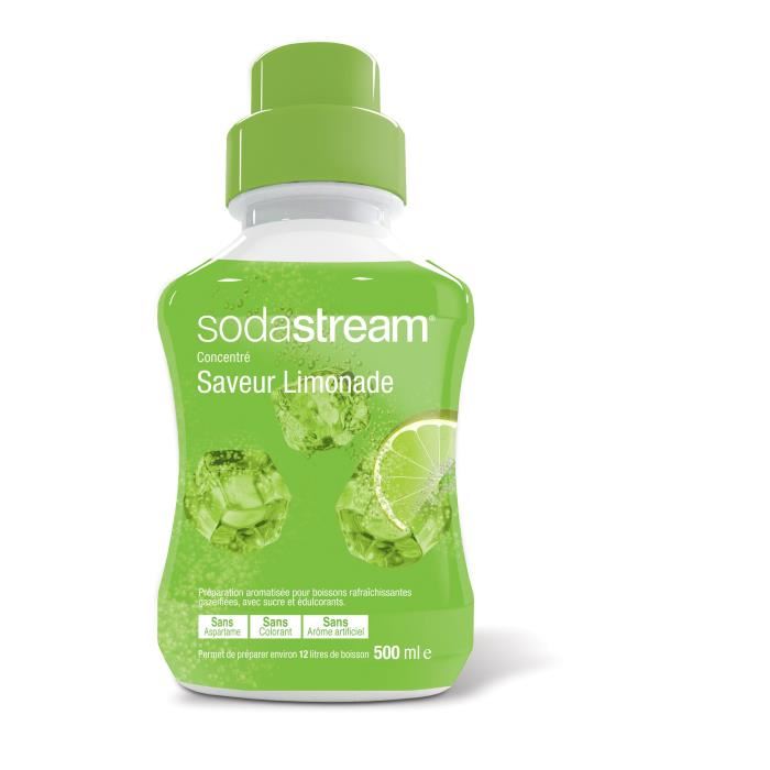 Concentre Sodastream Limonade 500 Ml - 30031900 - Machine A Soda - Saveur Limonade - Compatible Lave-vaisselle
