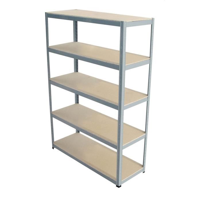 Shelfplaza® Étagère Charge Lourde 230x80x50cm Galvanisée - 6 Niveaux 145kg Par Niveau