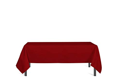 Nappe Anti Taches Rectangle 140x300 Cm Alix Rouge Par Soleil Docre