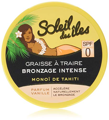 Soleil Des Iles Graisse A Traire Bronzage Intense - Spf 0 - Vanille - 150 Ml