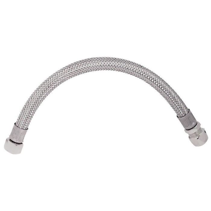 Somatherm Flexible Sanitaire - Inox Acs Dn8 - Debit Standard - L 50cm - Raccord Bicone - Pour Tube Cuivre Ø 14 - Special