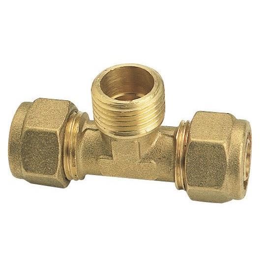 SOMATHERM Raccord a compression Te male au centre 12 PER 10x12