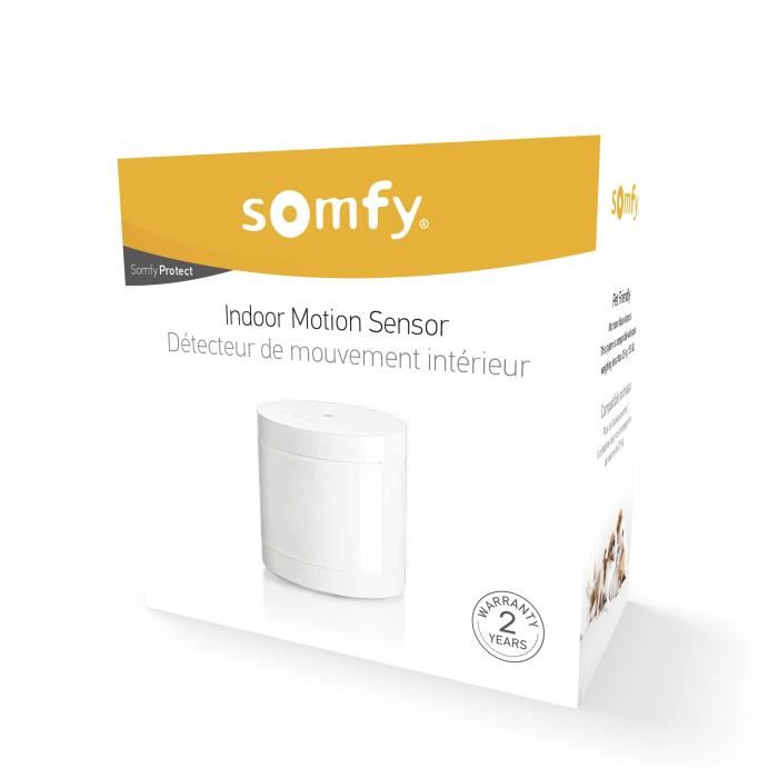Somfy 2401490 Detecteur De Mouvement Interieur Compatible Animaux Fabrique En France Compatible Home Alarm Advanced