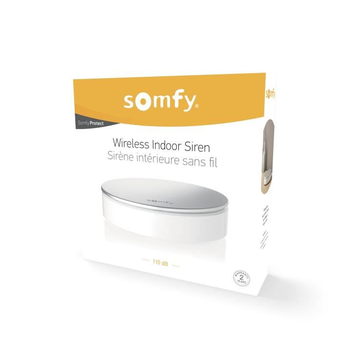 Sirene Interieure Somfy 2401494 Compatible Home Alarm Et Somfy One 110 Db