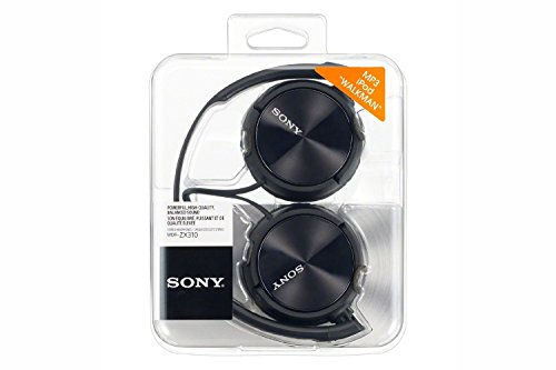 Écouteurs Filaires Sony Mdr-zx310 Bandeau Reglable Leger Pivotant Noir