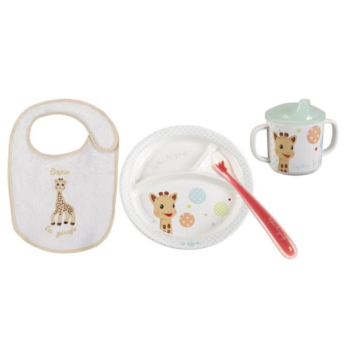 Sophie La Girafe Coffret Repas 4 Pcs Modele Ballon