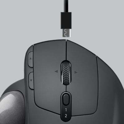 Souris Ergonomique - Sans Fil - Logitech - Mx Ergo - Graphite