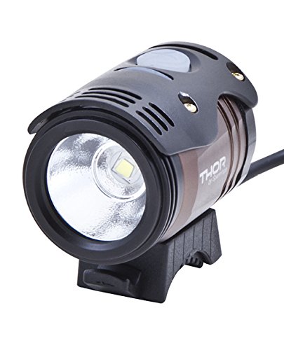 Eclairage Avant Velo Thor 1100 Led Cree® Rechargeable Usb Noir