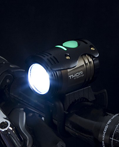 Eclairage Avant Velo Thor 1100 Led Cree® Rechargeable Usb Noir