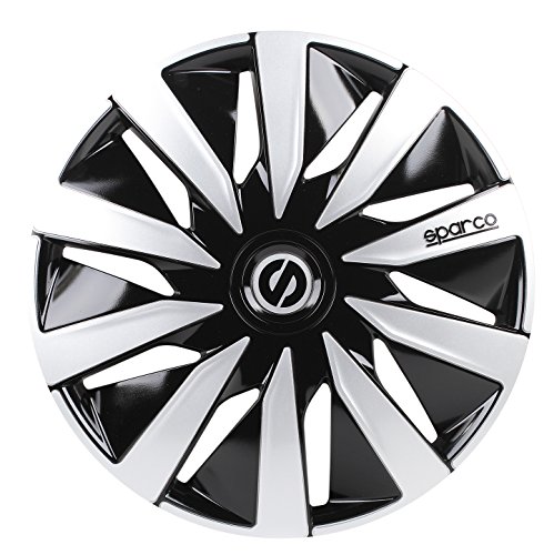 Sparco 4 Enjoliveurs Lazio 14 Noir Et Argent