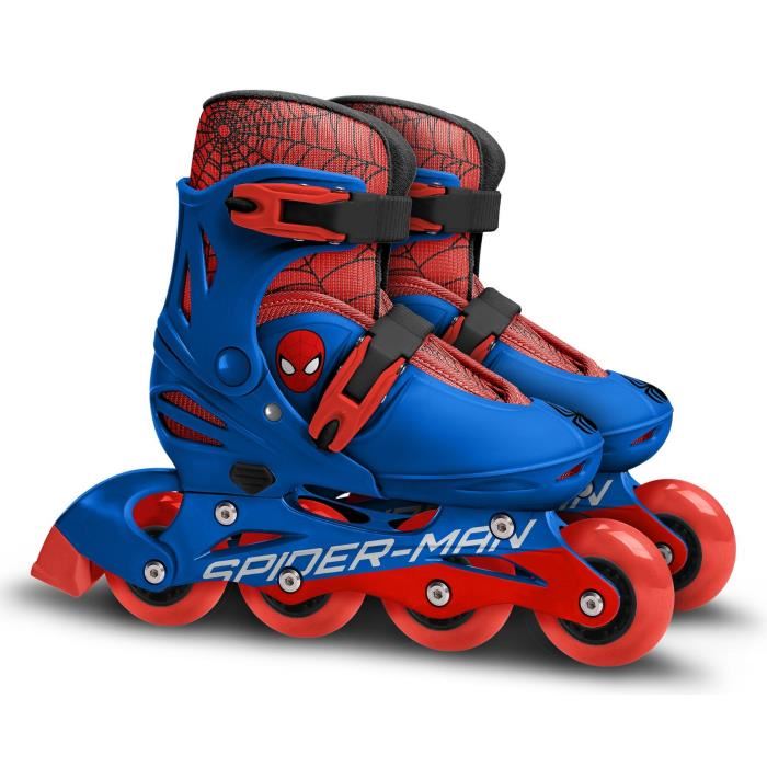 Patins En Ligne Ajustable Spiderman - Stamp - Taille 30-33 - Garcon - A Partir De 6 Ans