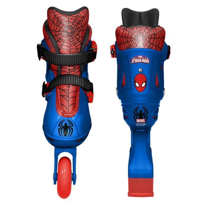 Patins En Ligne Ajustable Spiderman - Stamp - Taille 30-33 - Garcon - A Partir De 6 Ans