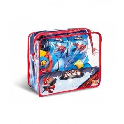 Spiderman Rollers Reglables Et Protections (taille 22 A 29) (patins + Genouilleres + Coudieres) - Marvel
