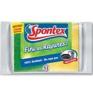SPONTEX Eponge fini rayure x2