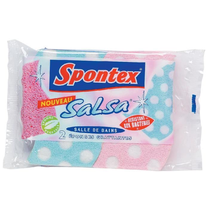 Eponges grattantes salle de bains Spontex - le lot de 2
