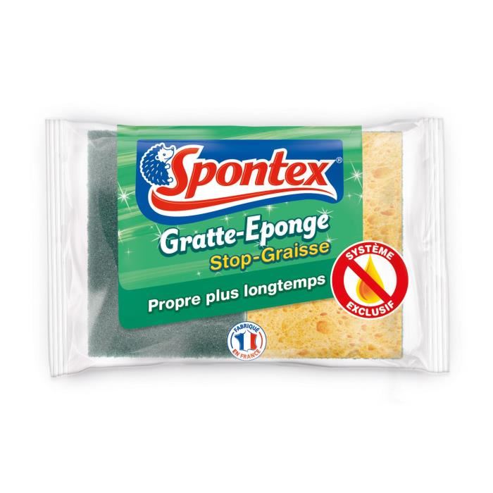SPONTEX Lot de 2 Gratte-eponges - Stop graisse