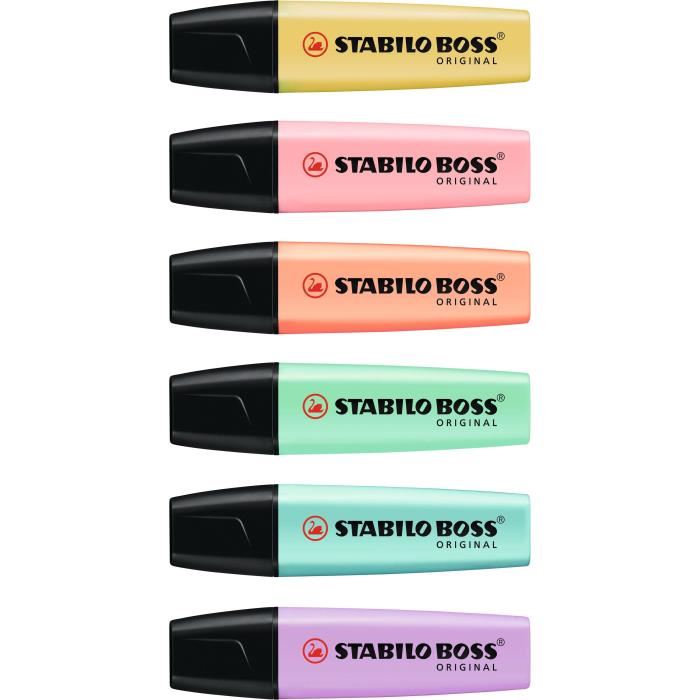Stabilo  6 Surligneurs Boss Original Pastel