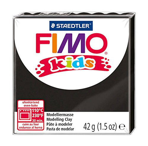 Pate A Modeler Fimo Kids Noire Pour Enfant De 8 Ans - 42g