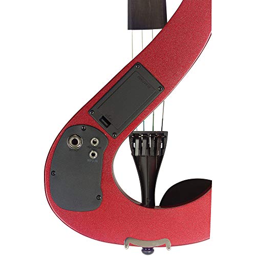 Stagg Evn 4/4 Mrd Violon Electrique Rouge Metallique + Etui Souple