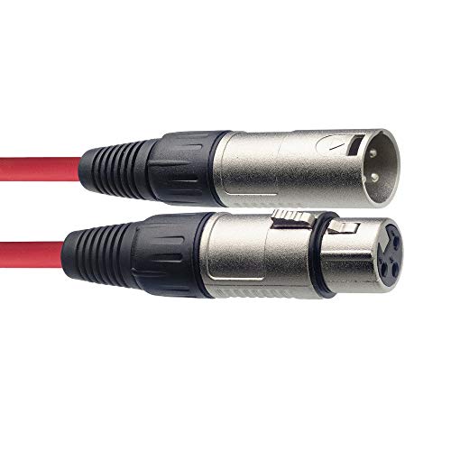 Stagg Microphone XLR Rouge 6 m et cable