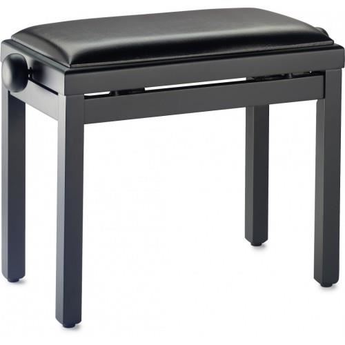 STAGG PB39 BKM SBK Banquette Piano Noir Mat Skai noir