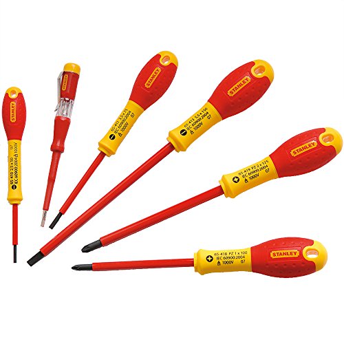 Jeu De 6 Tournevis Stanley Fatmax 0 65 443 Isoles 1000v Electricien Pozidriv Testeur