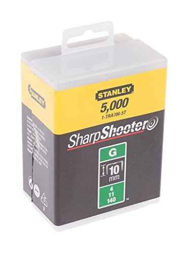 Agrafes 10 Mm Type G Boîte De 5000 - Stanley - 1-tra706-5t