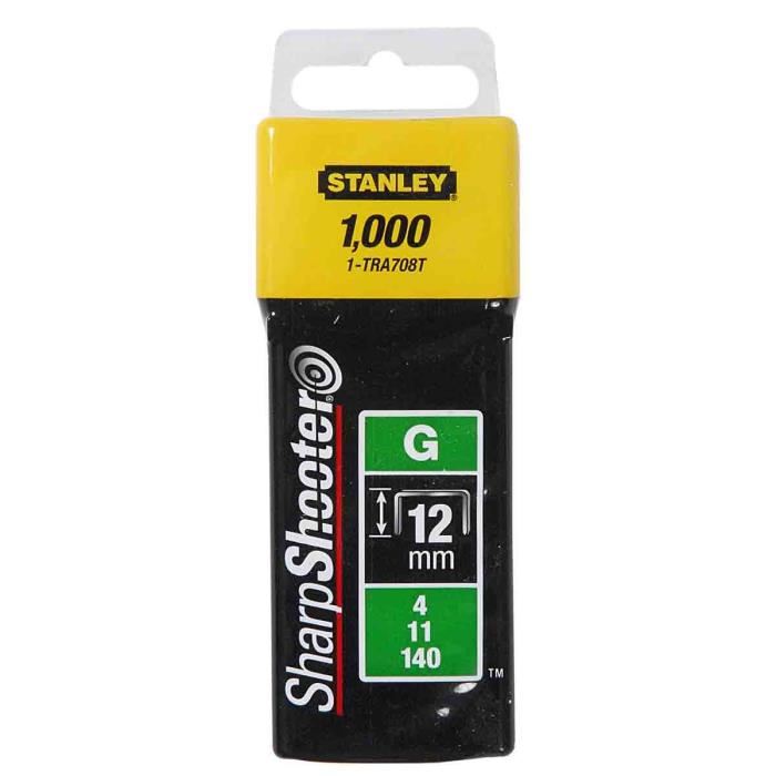 STANLEY 1000 agrafes 12mm type G