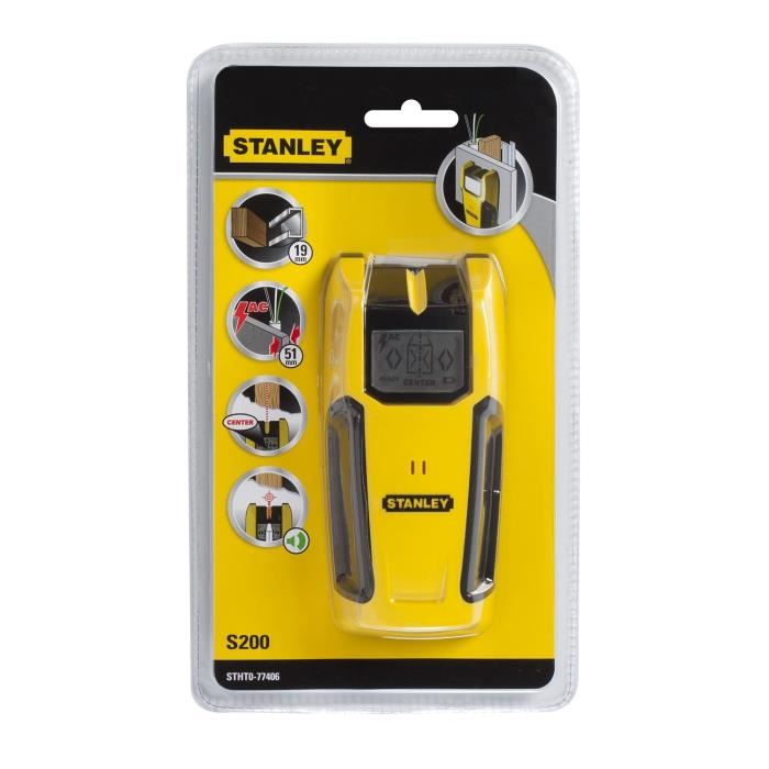 Detecteur de materiaux Stud Finder S200 STANLEY STHT0 77406 Detection