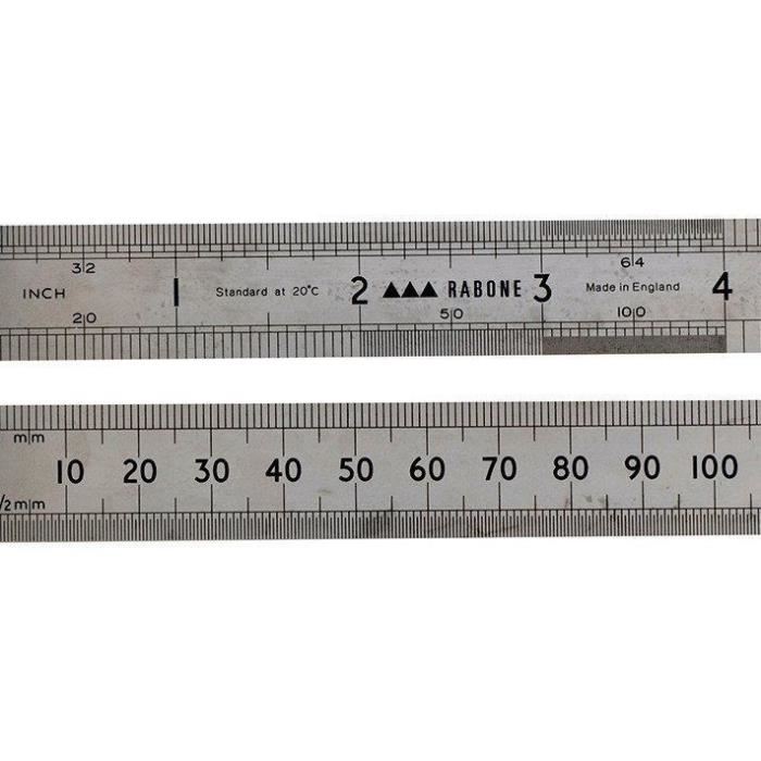 STANLEY Reglette en acier inoxidable 64R 300mm