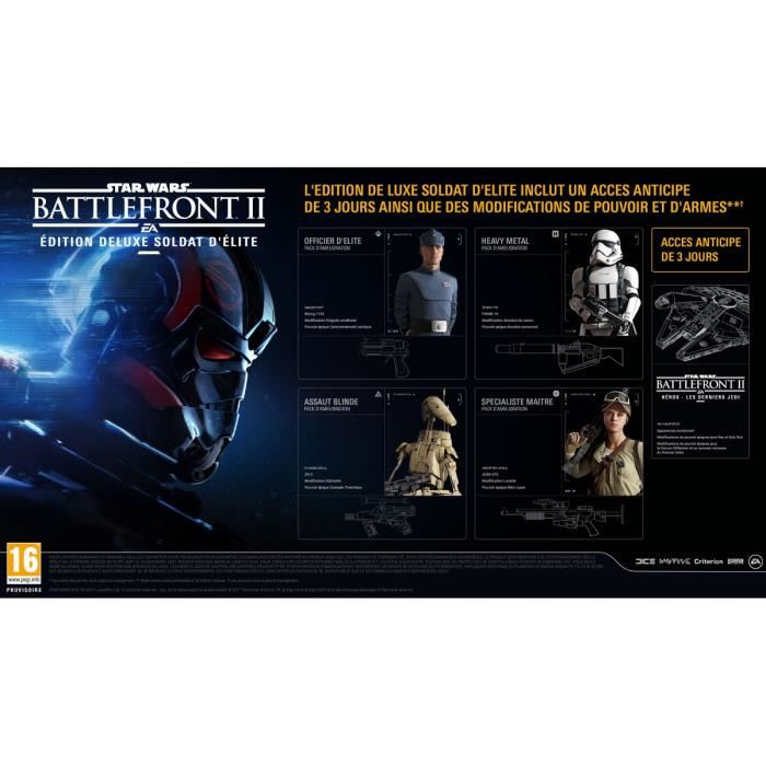 Star Wars Battlefront Ii : Edition Deluxe Soldat D'elite