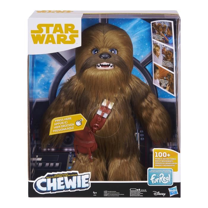 Peluche Interactive Chewbacca - Hasbro - Star Wars - Mixte - Enfant - Pile - 4 Ans