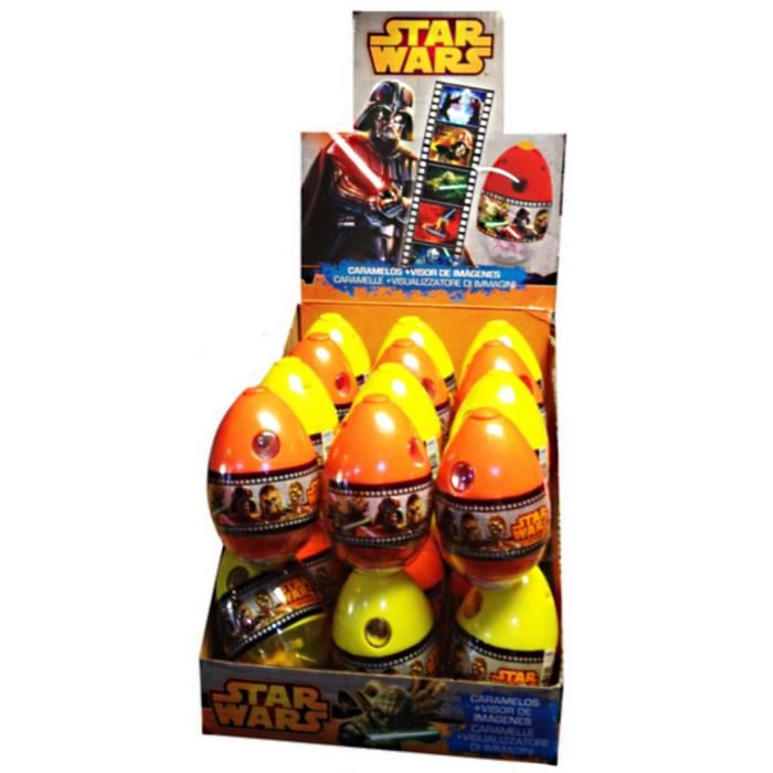 Disney 1 Oeuf Surprise Star Wars Appuie Dessus 12 Images Qui Deffilent + Bonbon