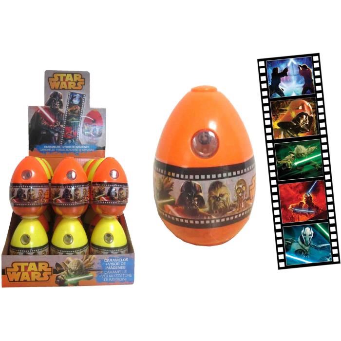 Disney 1 Oeuf Surprise Star Wars Appuie Dessus 12 Images Qui Deffilent + Bonbon