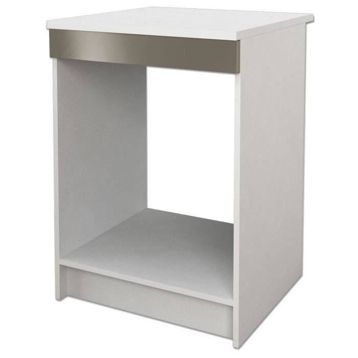 Start Meuble Four Avec Plan De Travail L 60 Cm - Taupe Brillant