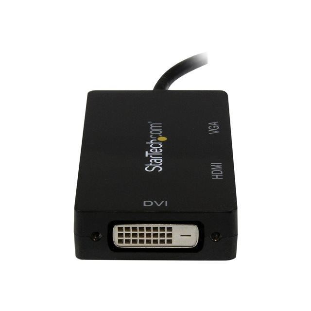 Adaptateur 3 en 1 Mini DP vers VGA DVI HDMI Convertisseur de voyage Mini DP vers VGA DVI HDMI MDP2VGDVHD