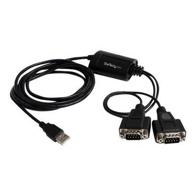 StarTech.com Cable adaptateur FTDI USB vers serie RS232 2 ports avec memorisation du port de communication