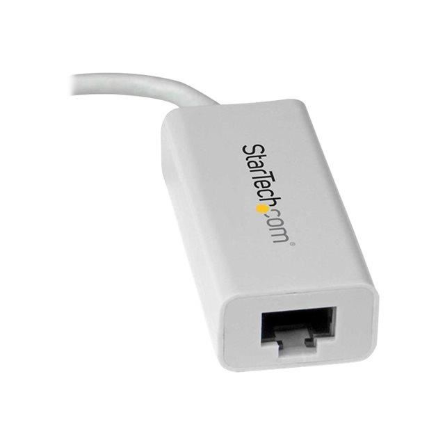 Adaptateur reseau USB-C vers GbE - Convertisseur USB Type-C vers RJ45 - M/F - USB 3.1 Gen 1 (5 Gb/s) - Blanc